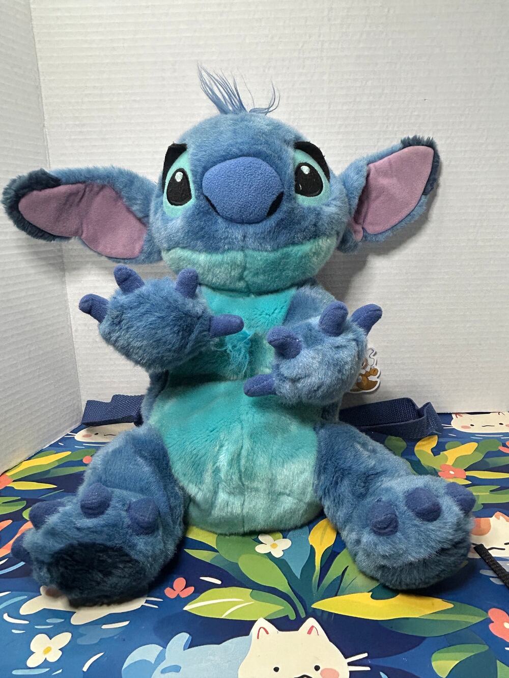Disney Disneyland Resort Lilo Stitch Plush Backpack Bag Stuffed Animal Toy Doll